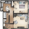 1 Bed 1 Bath
